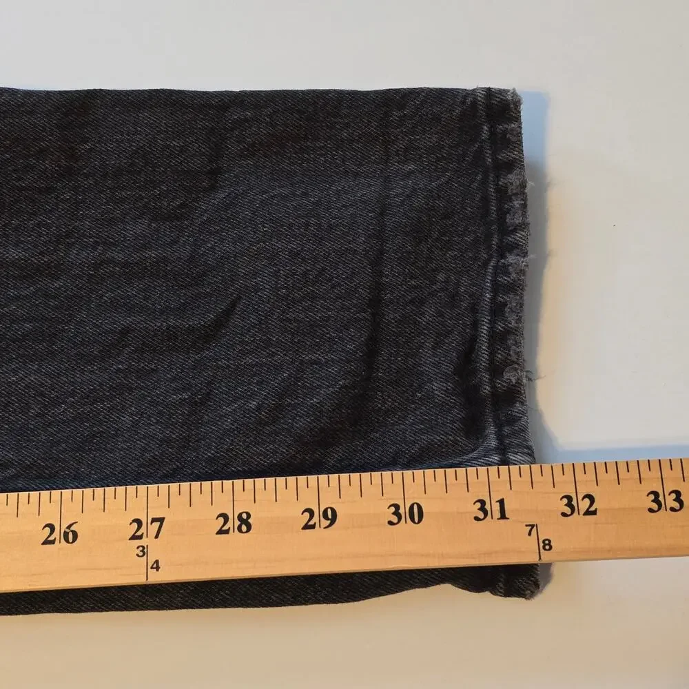 Abercrombie & Fitch Jeans Womens 2L Charcoal Black 90s Straight Ultra High Rise